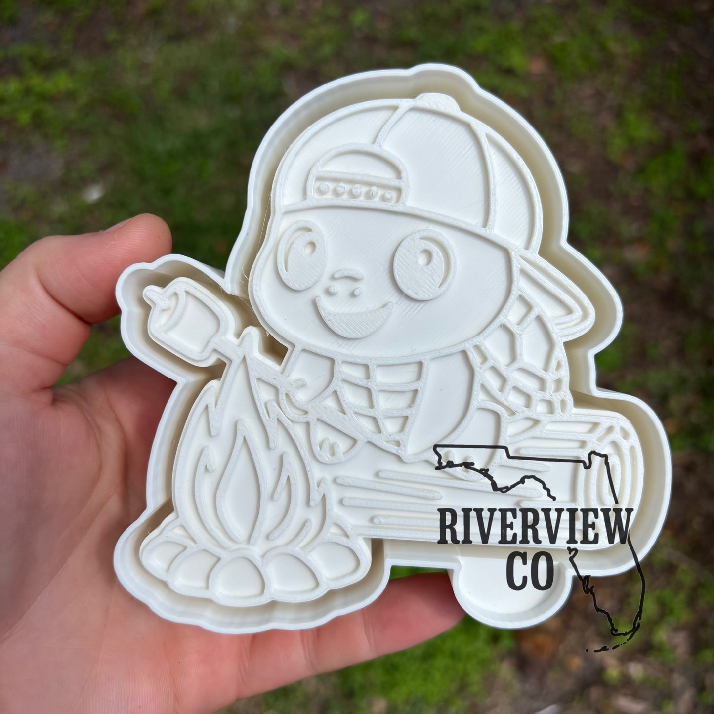 Turtle roasting marshmallows car freshie mold