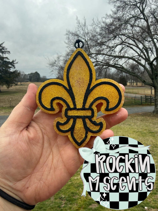 fleur de lis Mardi Gras car freshie mold