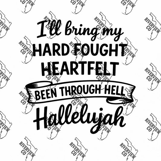Ill bring my hard fought heartfelt been though hell hallelujah car freshie mold