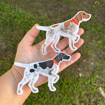 Pointing dog car freshie mold