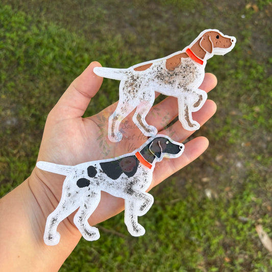 Pointing dog car freshie mold
