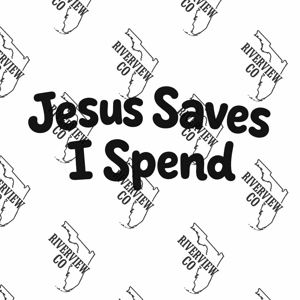 Jesus saves I spend car freshie mold
