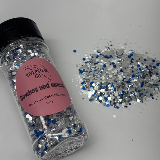 Cowboys and angels  chunky glitter