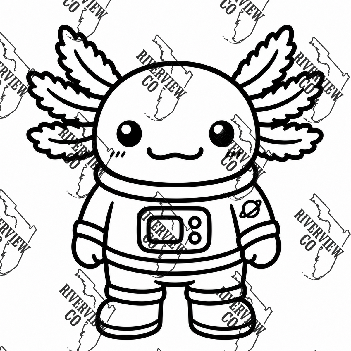 Axolotl astronaut car freshie mold space