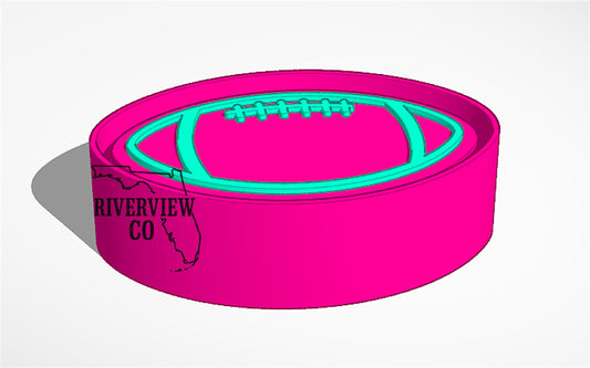 Football vents car freshie mold