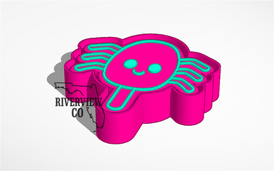 Summerween spider Popsicle car freshies mold