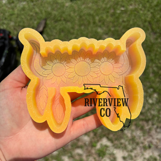 Sunflower dream catcher car freshie mold