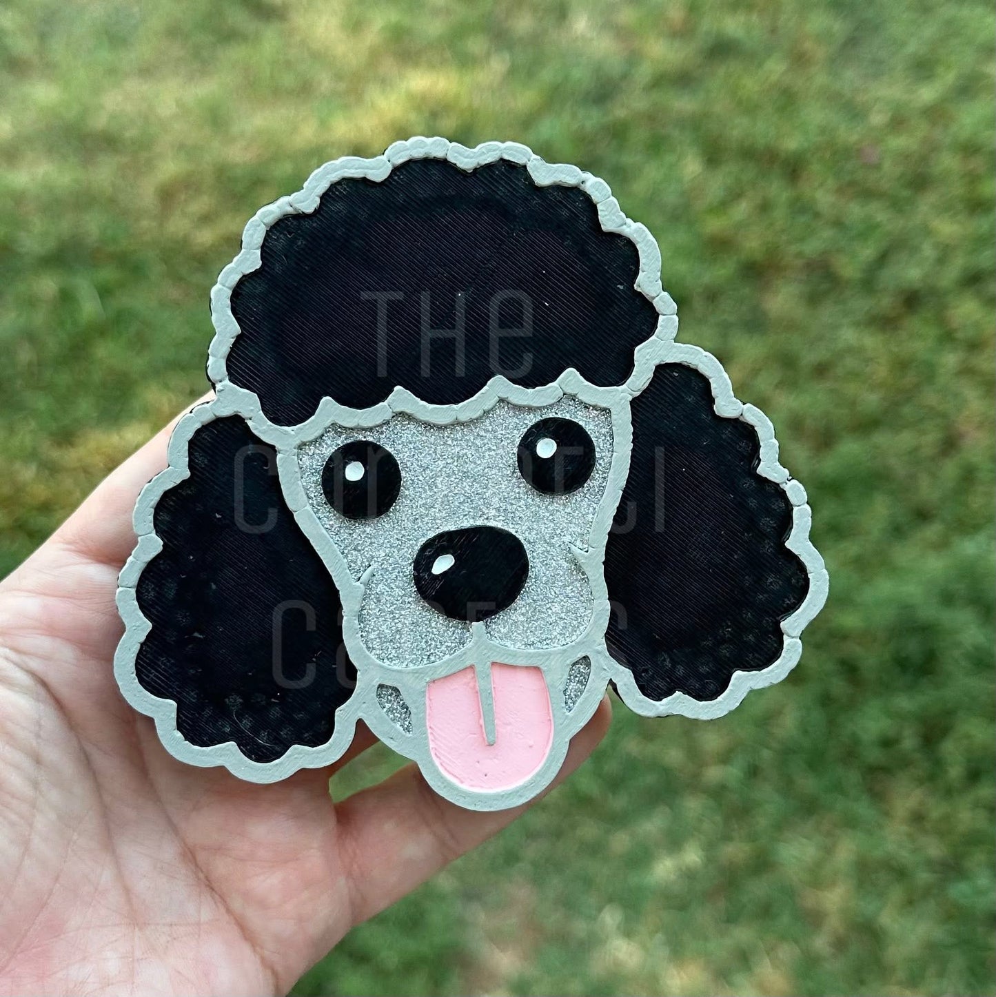 Poodle dog car freshie mold