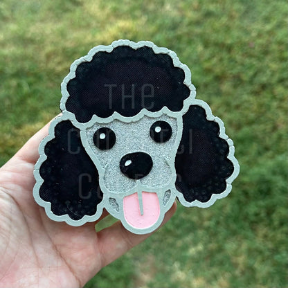 Poodle dog car freshie mold