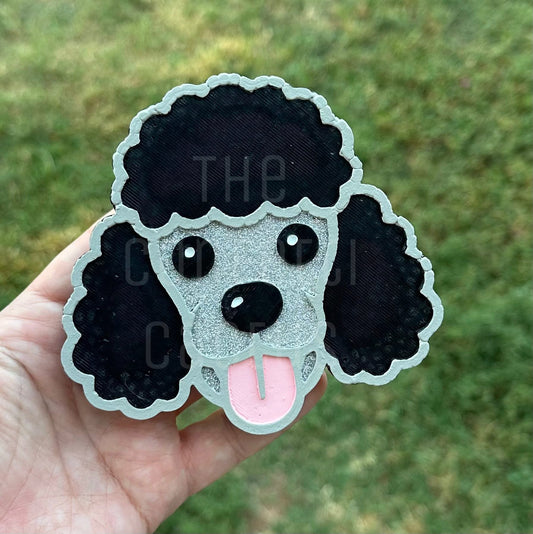 Poodle dog car freshie mold