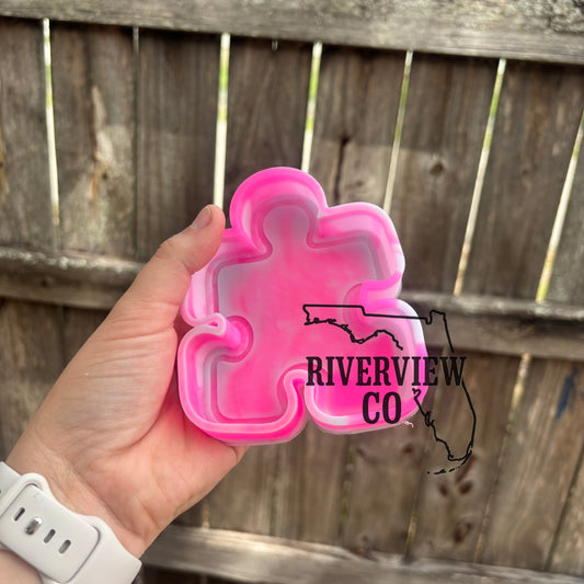 Autism awareness puzzle piece car freshie mold