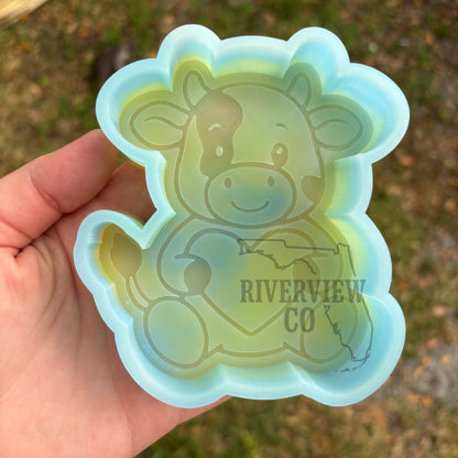 Cow with heart Valentine’s Day car freshie mold