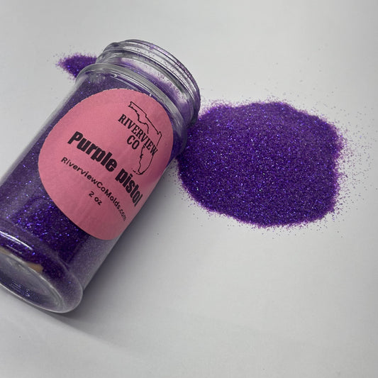 Purple pistol fine glitter