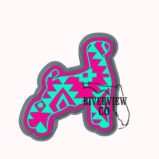 Aztec show goat car freshie mold