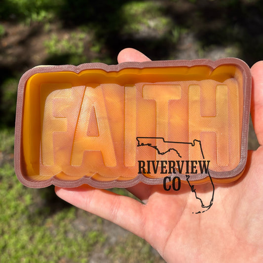 Faith car freshie mold