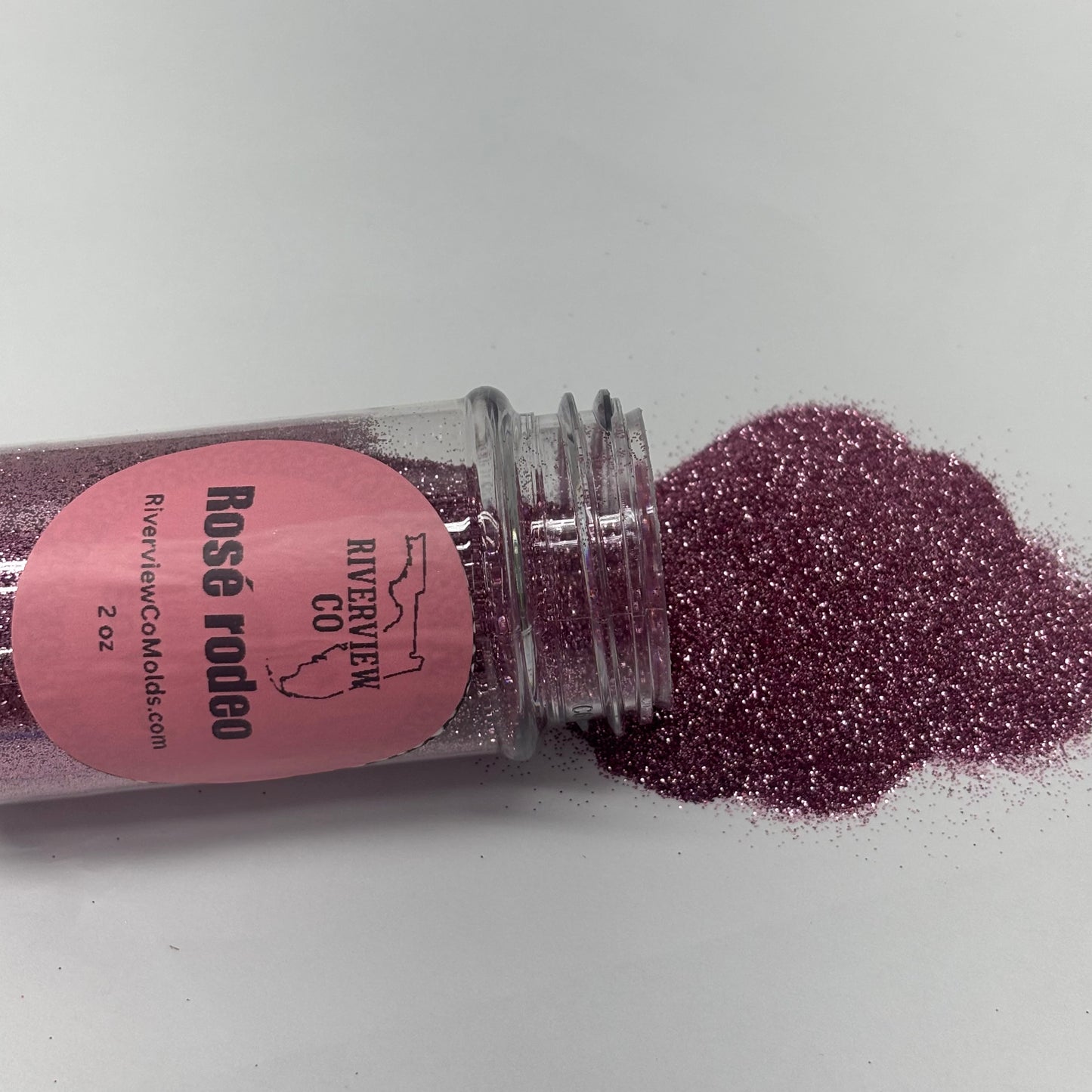 Rosé rodeo fine glitter