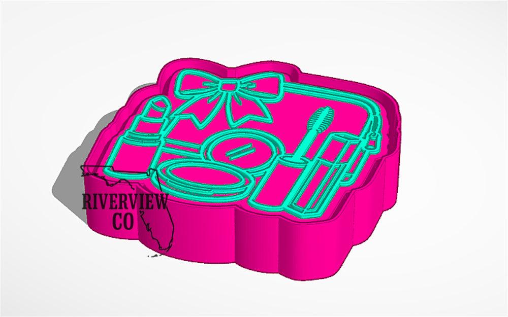 Makeup cluster car freshie mold