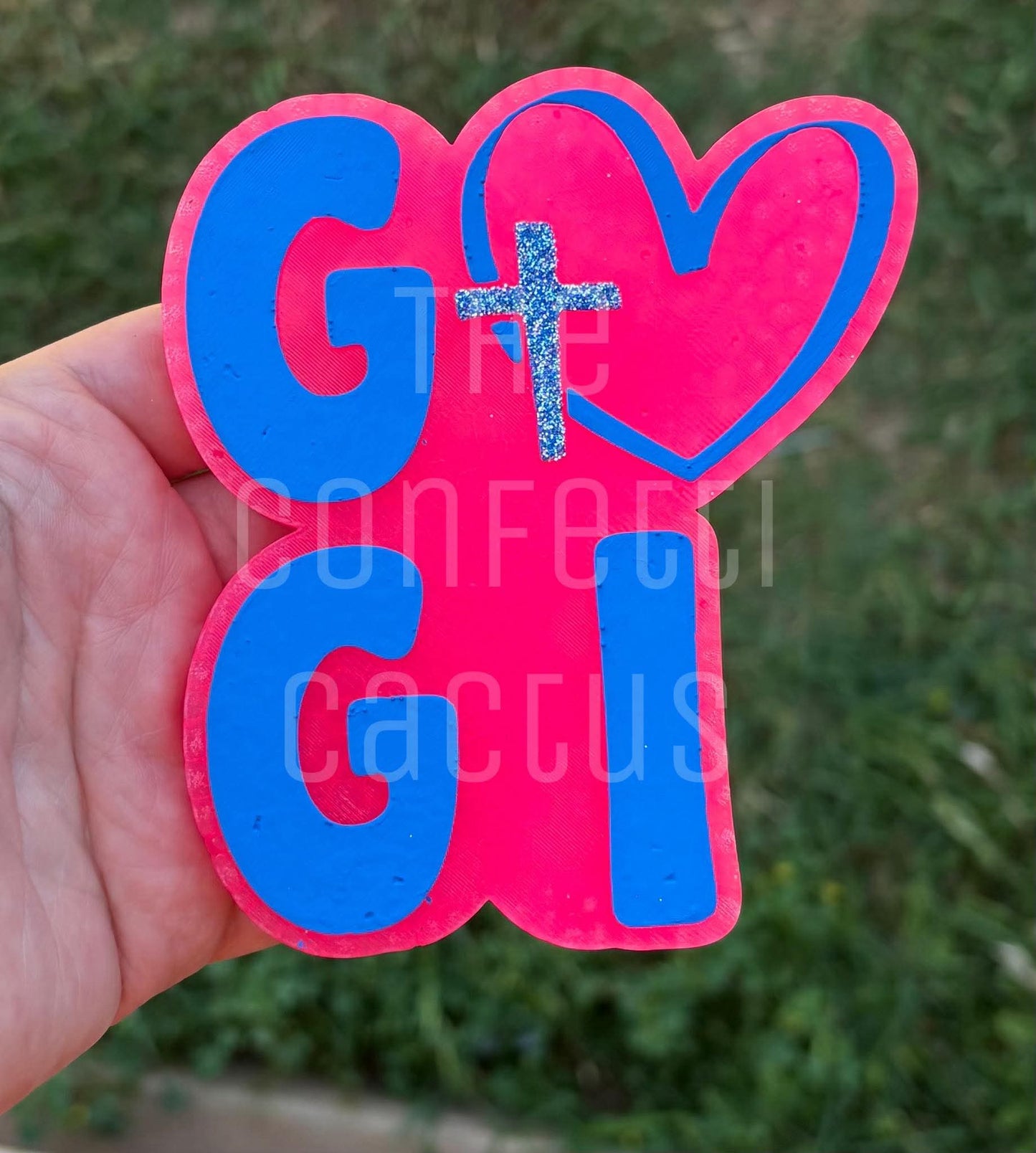 Gigi with heart car freshie mold