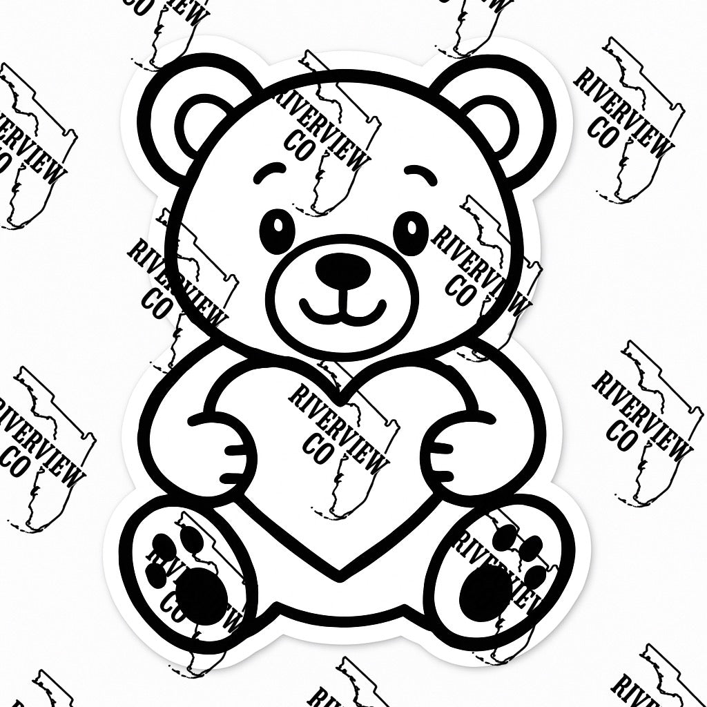 Bear with heart Valentine’s Day car freshie mold