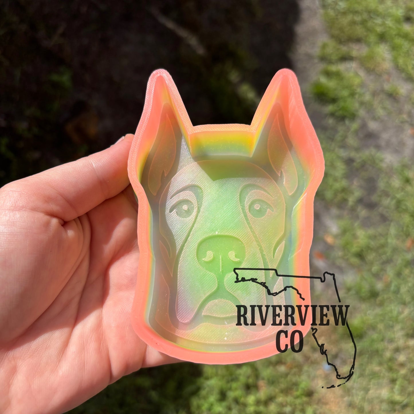 Great Dane dog car freshie mold