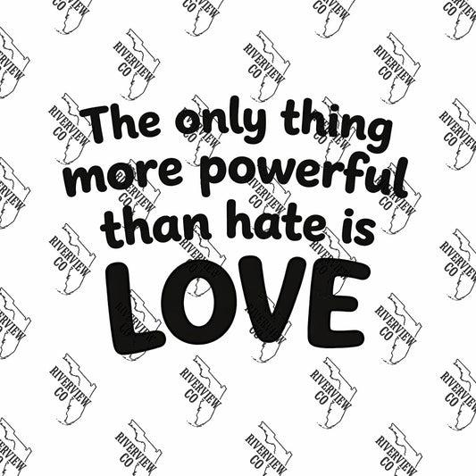 The only thing more powerful than hate is LOVE car freshie mold