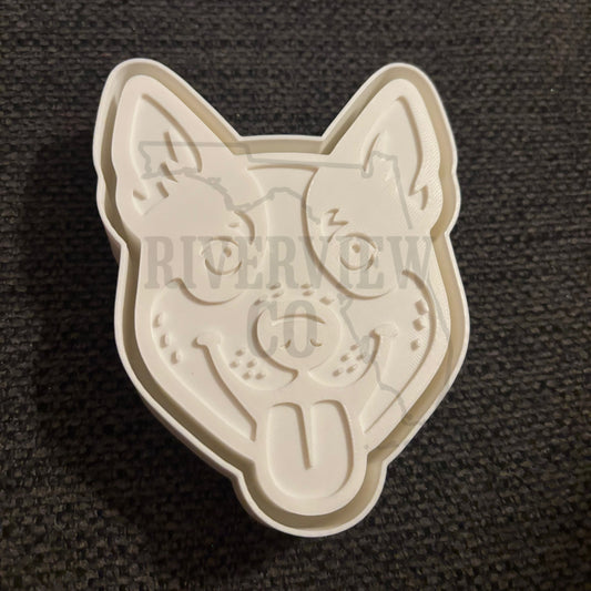 Blue heeler dog car freshie mold