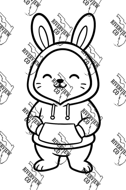 Bunny in a jacket car freshie mold