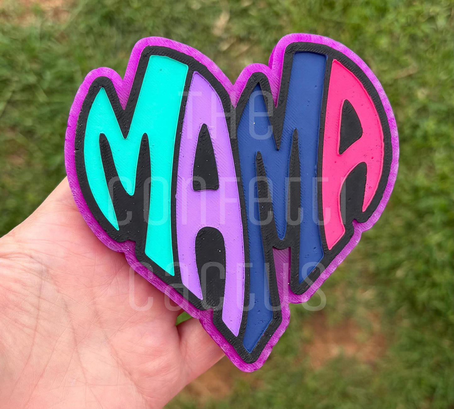 Mama heart car freshie mold