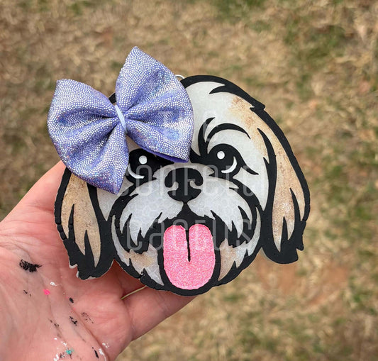 Shih Tzu dog car freshie mold