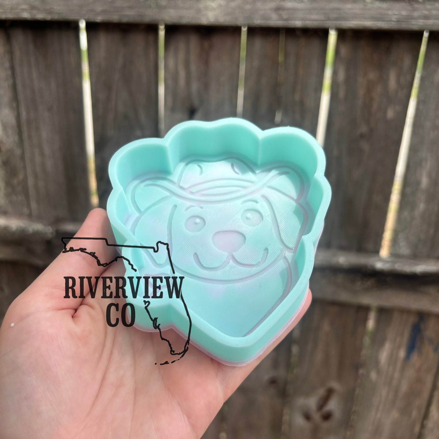 Lab cowboy dog car freshie mold