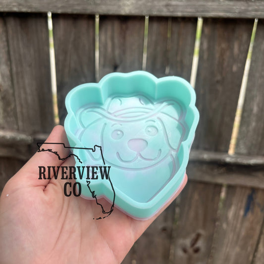 Lab cowboy dog car freshie mold