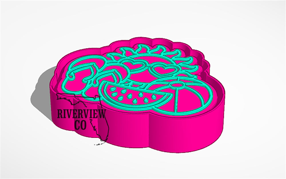 Summer cluster car freshie mold