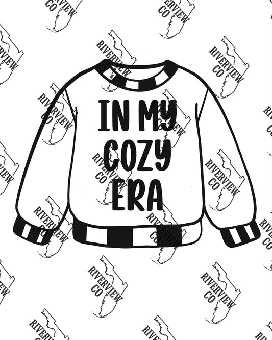 In my cozy era Christmas sweater ￼car freshie mold
