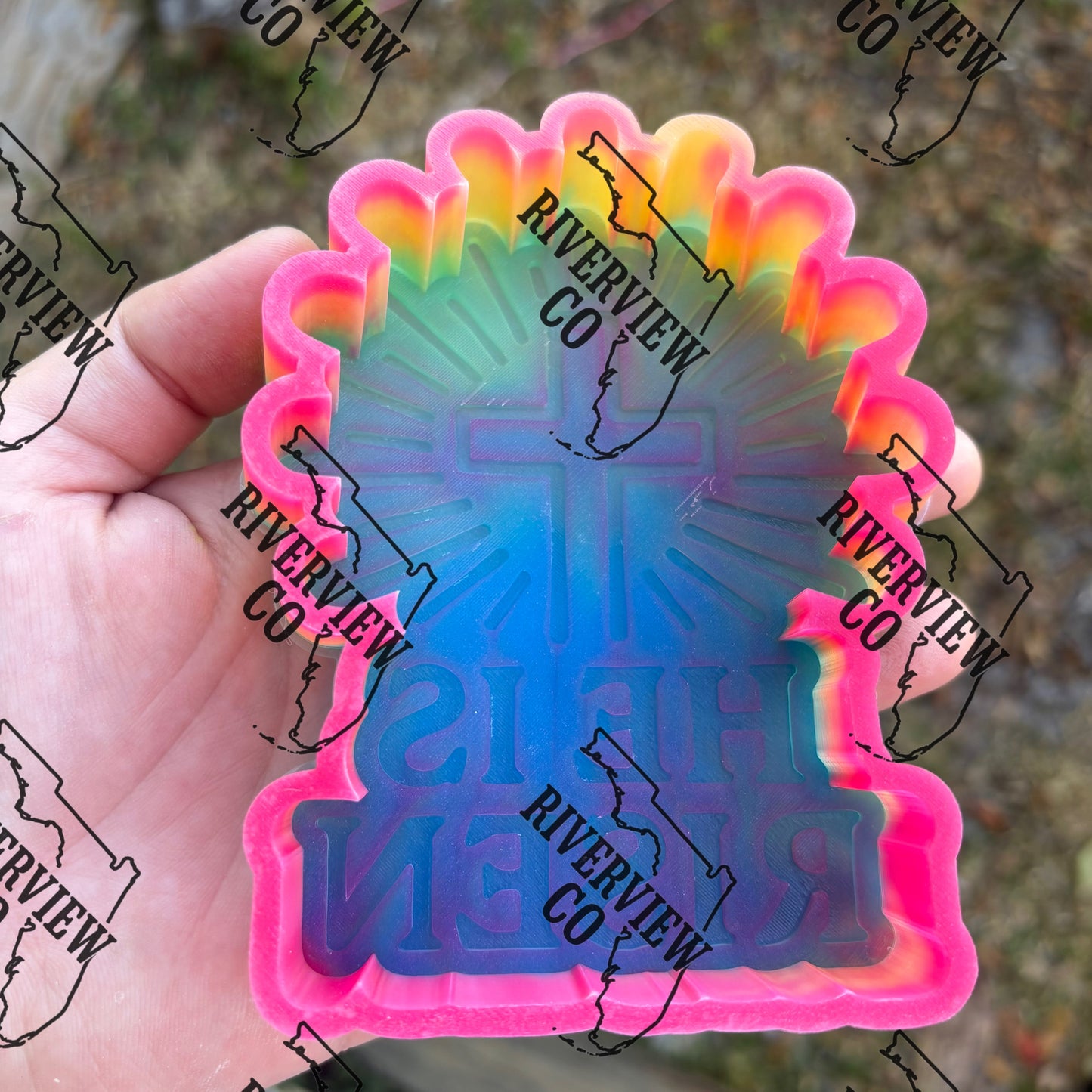 He is risen religious car freshie mold