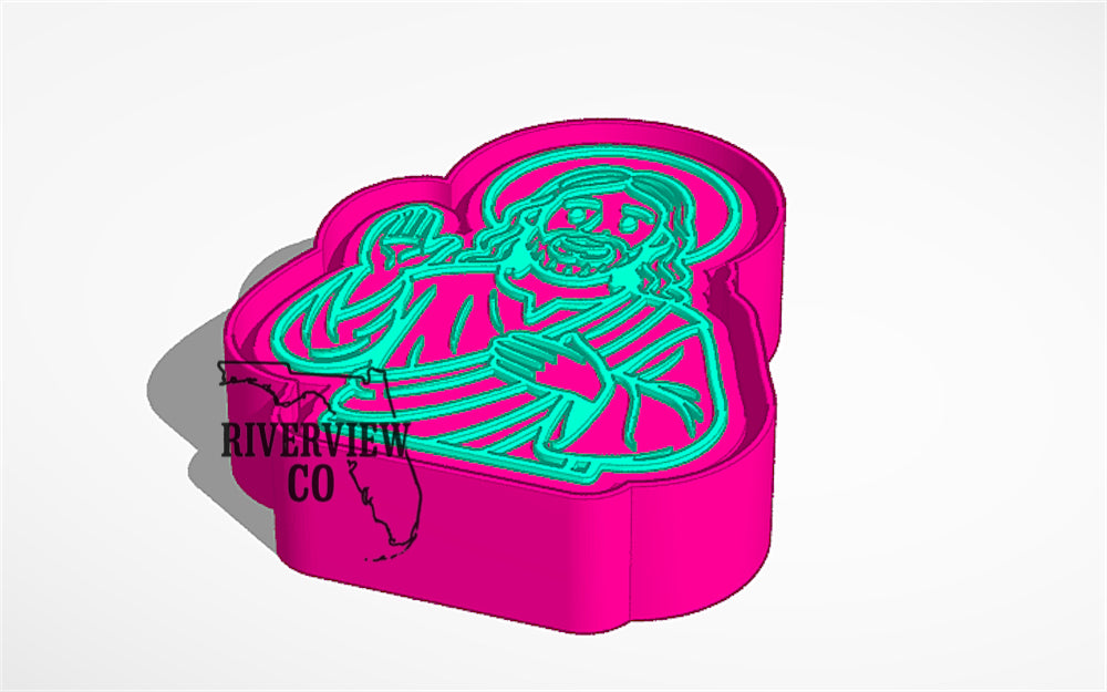 Jesus car freshie mold (Copy 15)