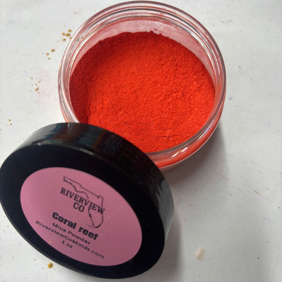 Coral reef Mica powder 1 oz