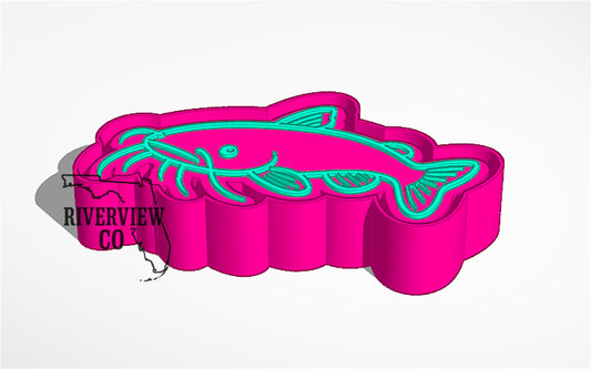 Catfish car freshie mold