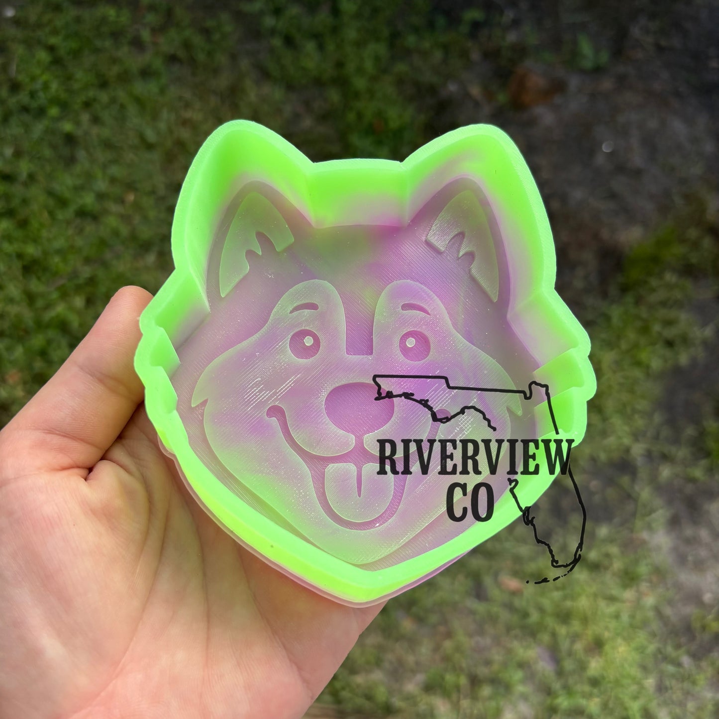 Malamute dog car freshie mold