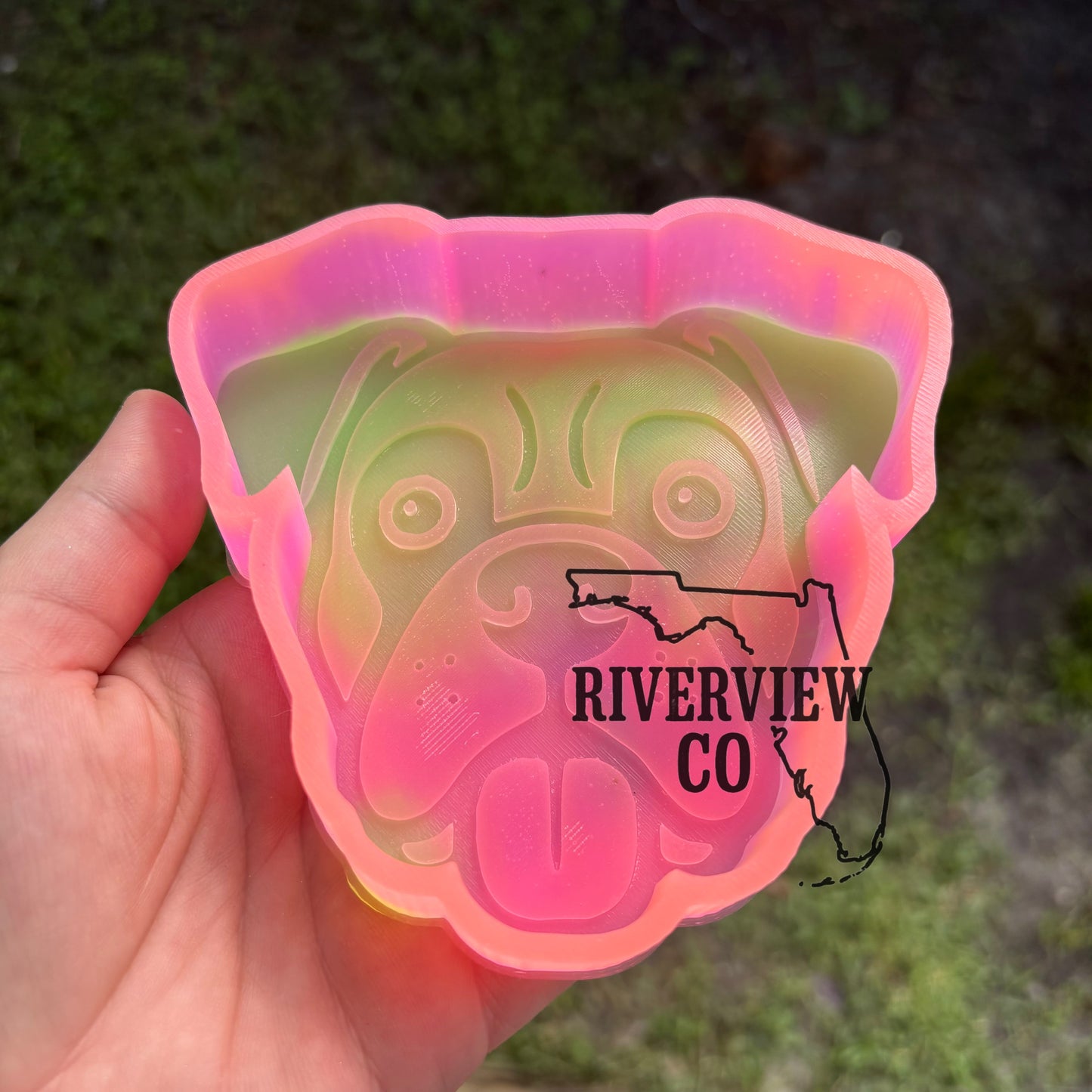 Boxer dog car freshie mold