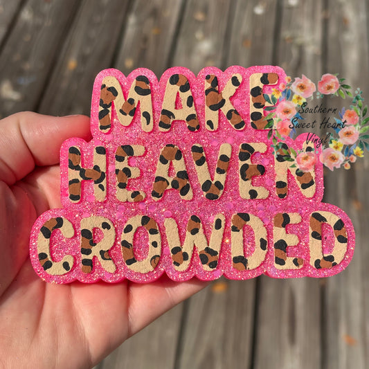 Make heaven crowded car freshie mold