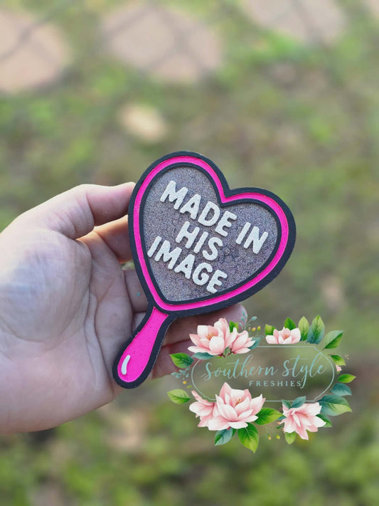 Made in his image car freshie mold