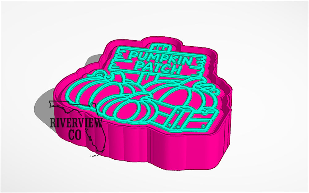 Pumpkin patch car freshie mold