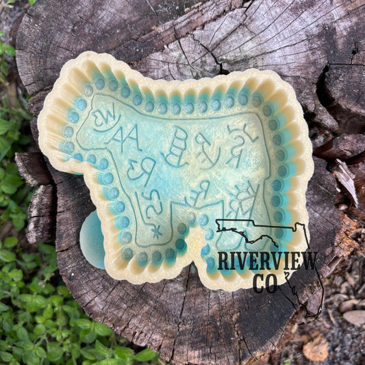 Branded show steer car freshie mold