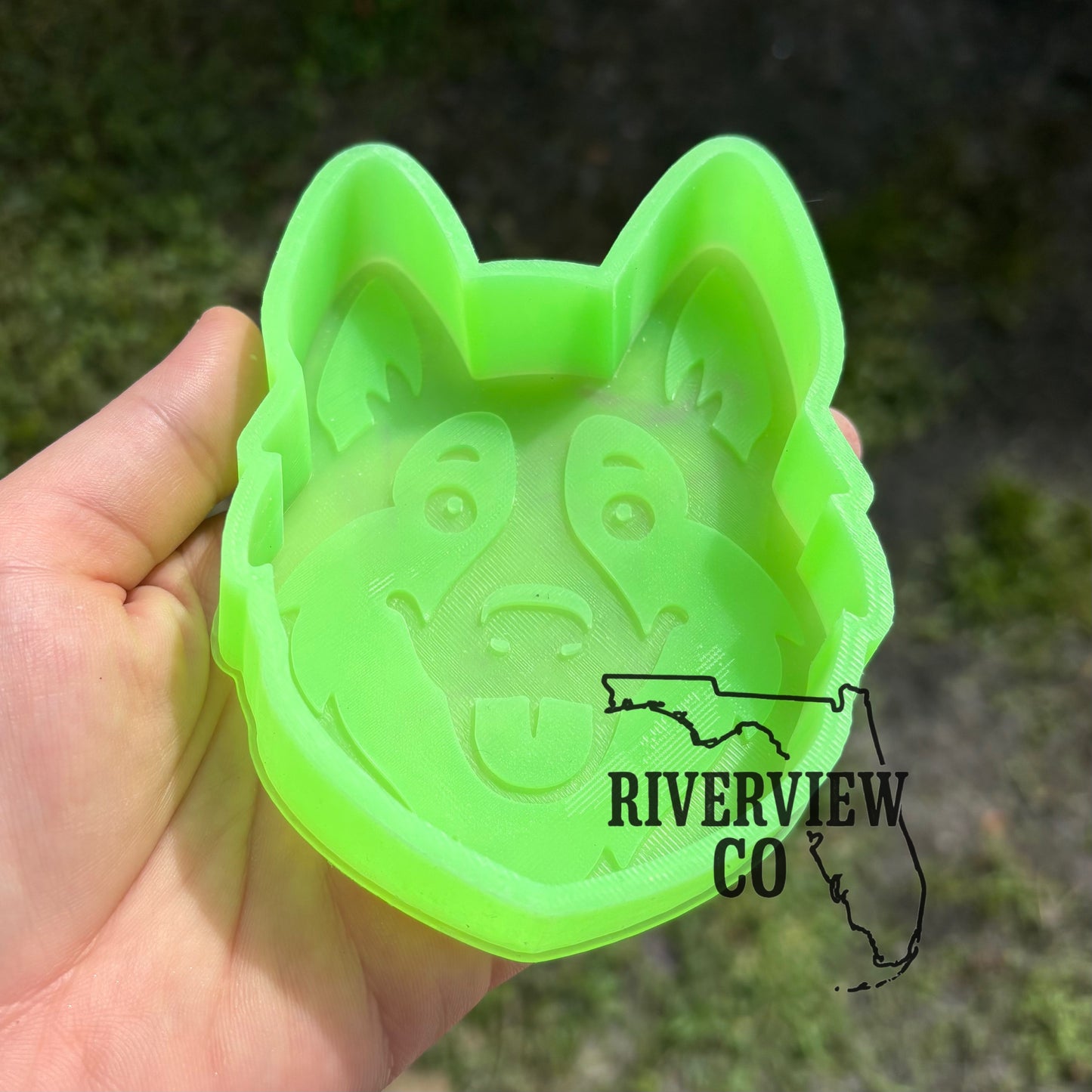 German shepherd dog car freshie mold