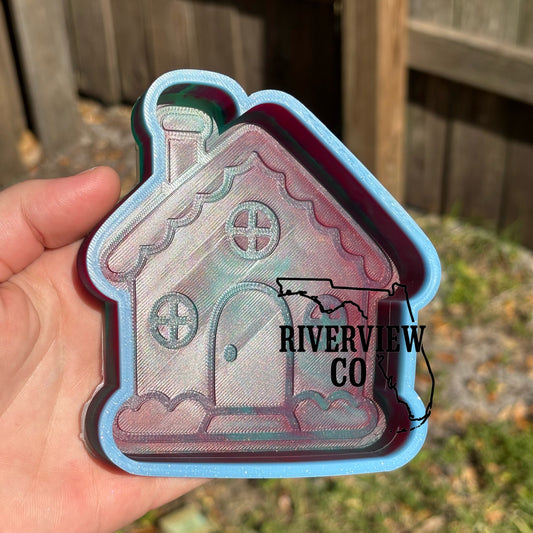 Christmas gingerbread house car freshie mold