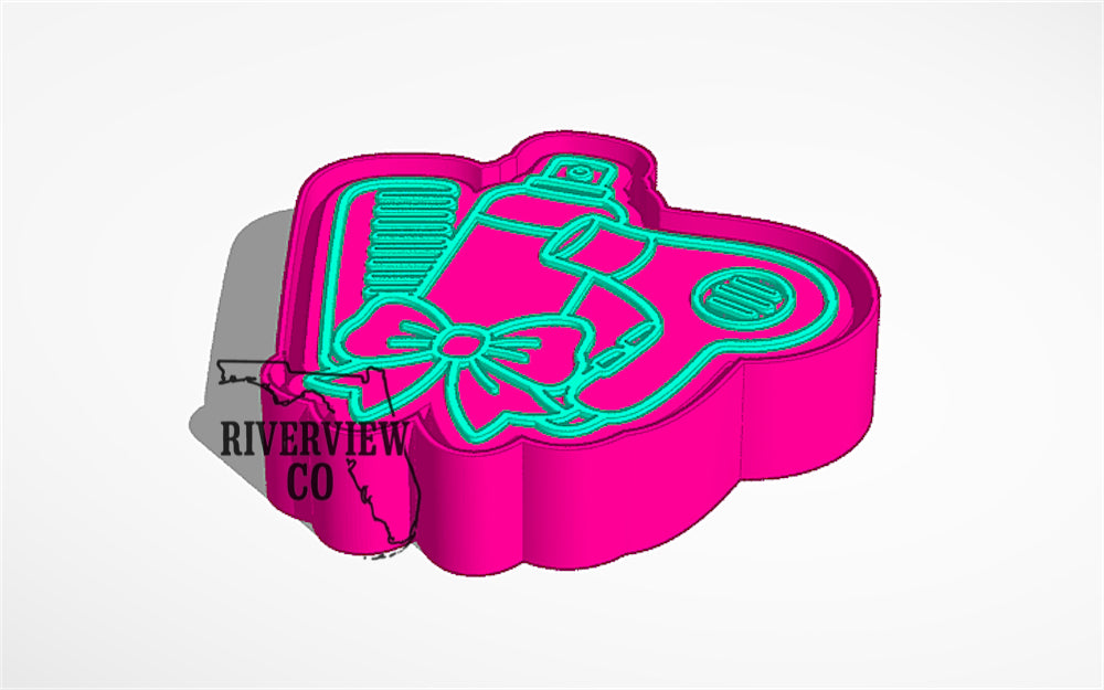 Hairstylist occupational cluster car freshie mold
