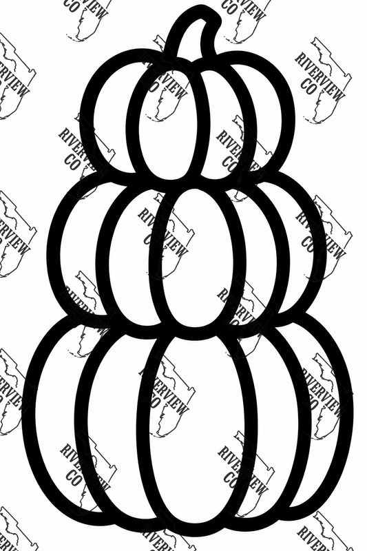 Stacked pumpkins car freshie mold