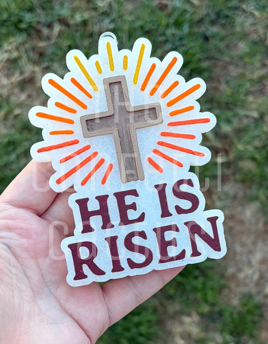 He is risen religious car freshie mold
