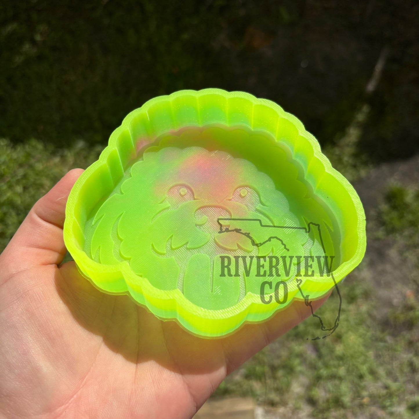 Bichon dog car freshie mold