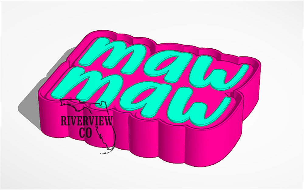 Maw maw car freshie mold
